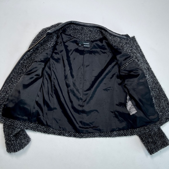 THE KOOPLESS Womans Blazer Wool Jacket Mohair Alpaca Boucle Zip Front Blazer 34 - Picture 9 of 10